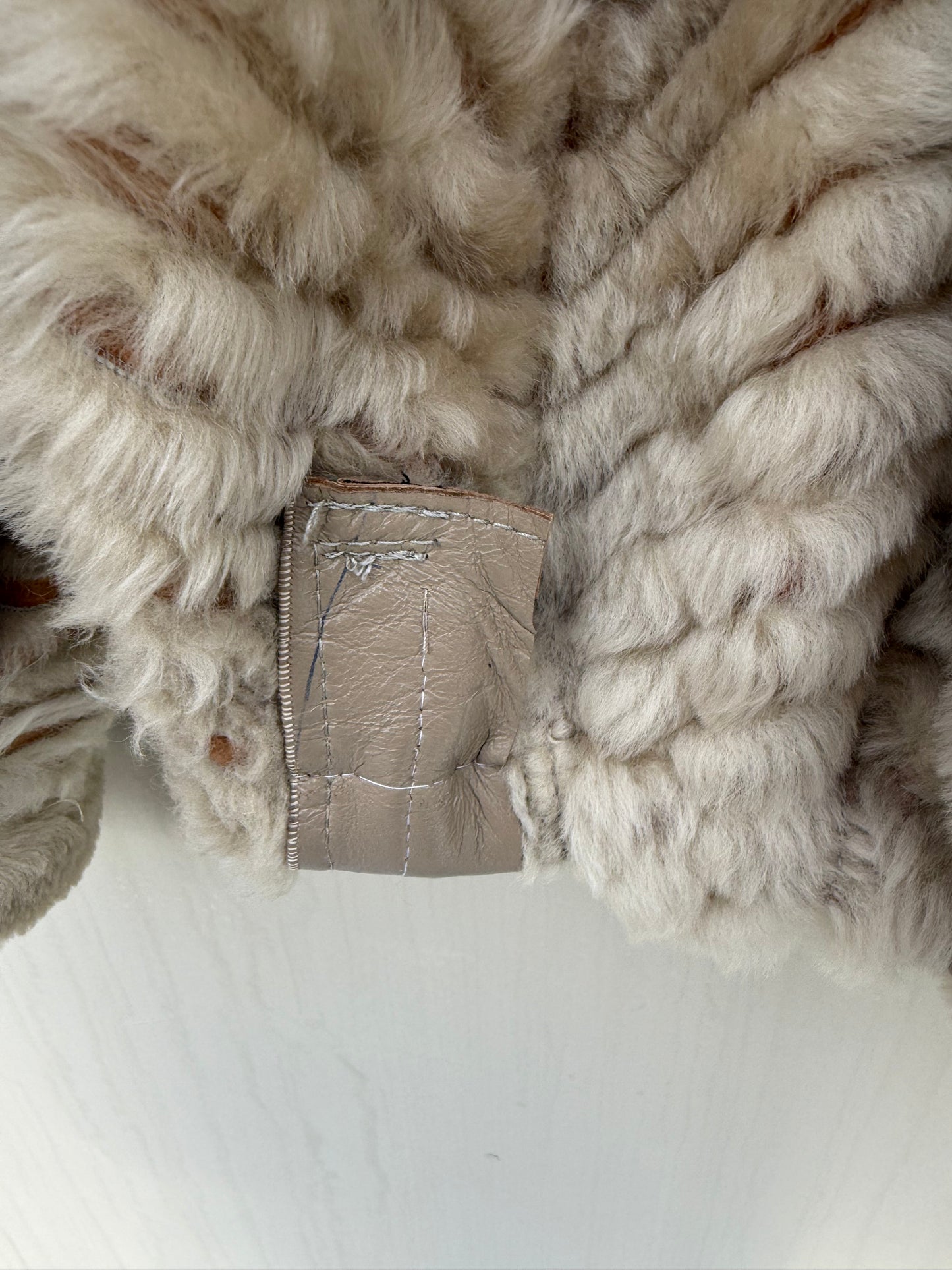 Re-made vintage lammy coat reversible shearling maat xs-m