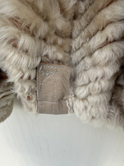Re-made vintage lammy coat reversible shearling maat xs-m