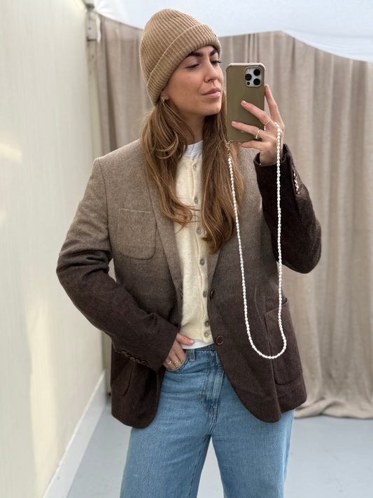 Drykorn blazer wol pre-loved unisex ombre effect wol