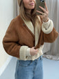 Vintage cropped lammy remade musthave shearling maat S