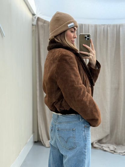 Cropped lammy remade maat M/L shearling musthave
