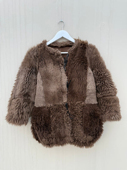 Lammy coat re-made reversible maat M-XL vintage