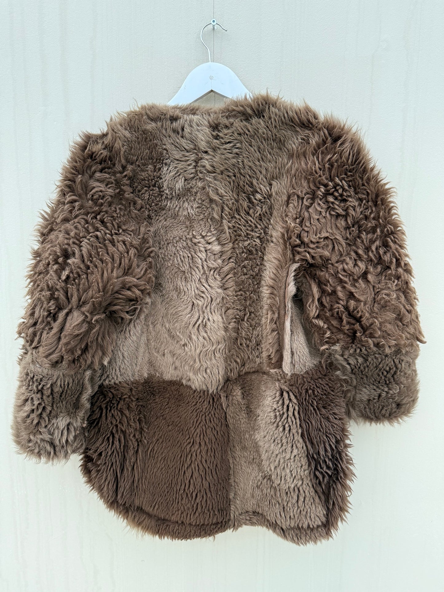 Lammy coat re-made reversible maat M-XL vintage