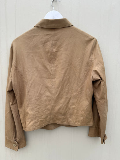 Armani leren jas vintage jacket 00s fitted