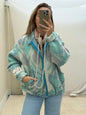 Handgemaakte Bomber vintage wollen dekens sustainable maat L
